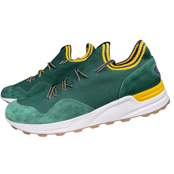Polo Ralph Lauren Trackstr 200 II Mens Size 14 Sneakers Green Pony Shoes New - Picture 3 of 9